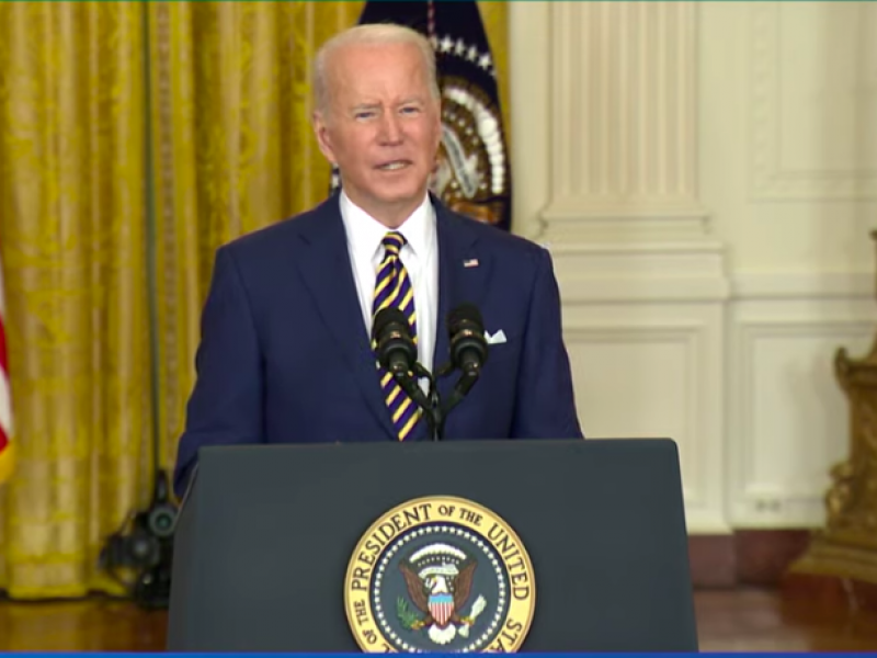 Joe Biden da conferencia por su primer año de gobierno