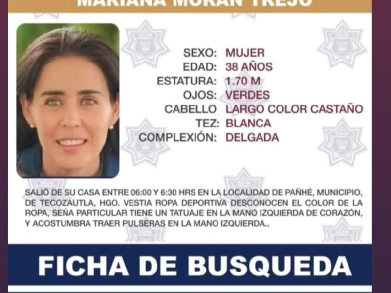 Jornada de búsqueda en Tecozautla por desaparición de Mariana Morán Trejo