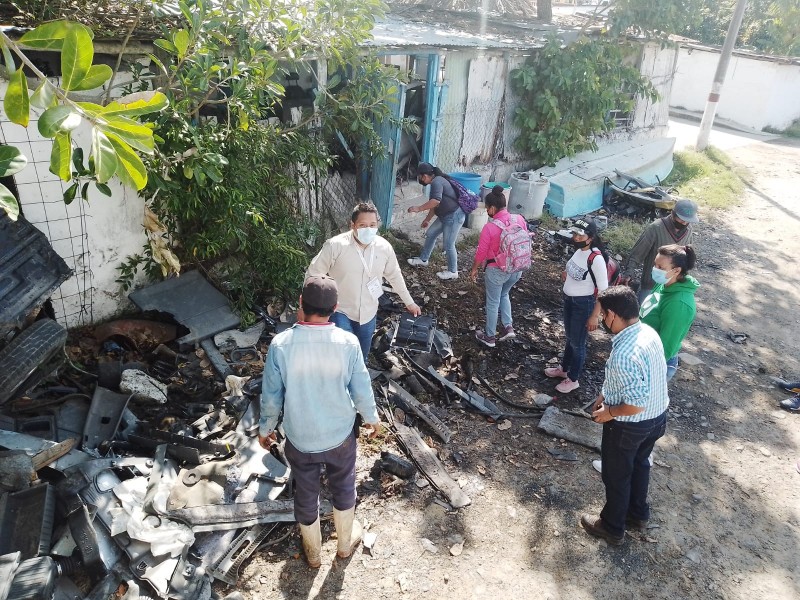 Jornada de eliminación de criaderos de moscos en Tamiahua