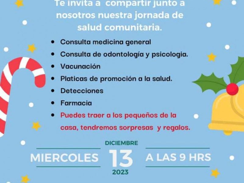 Jornada de Salud navideña en Alto Lucero