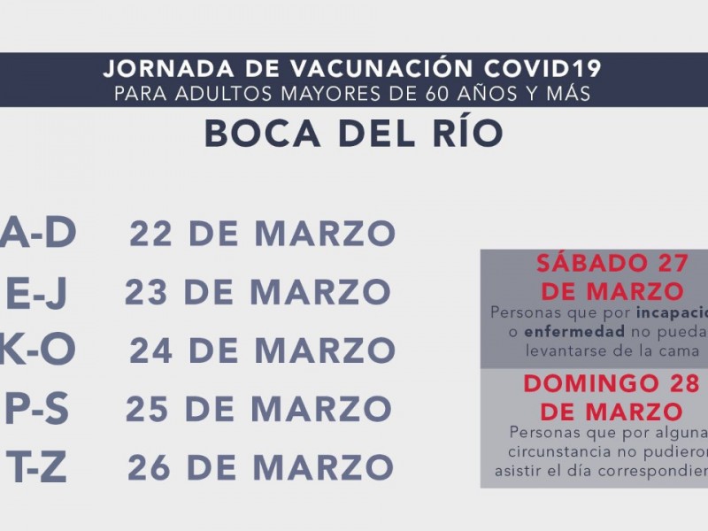 Jornada de Vacuncación para Adultos Mayores en Boca del Río