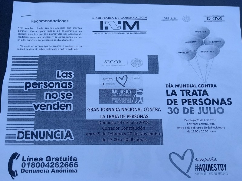 Jornada Nacional contra la Trata de Personas