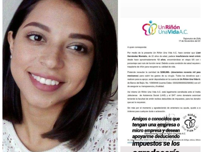 Joven requiere de trasplante para salvar su vida