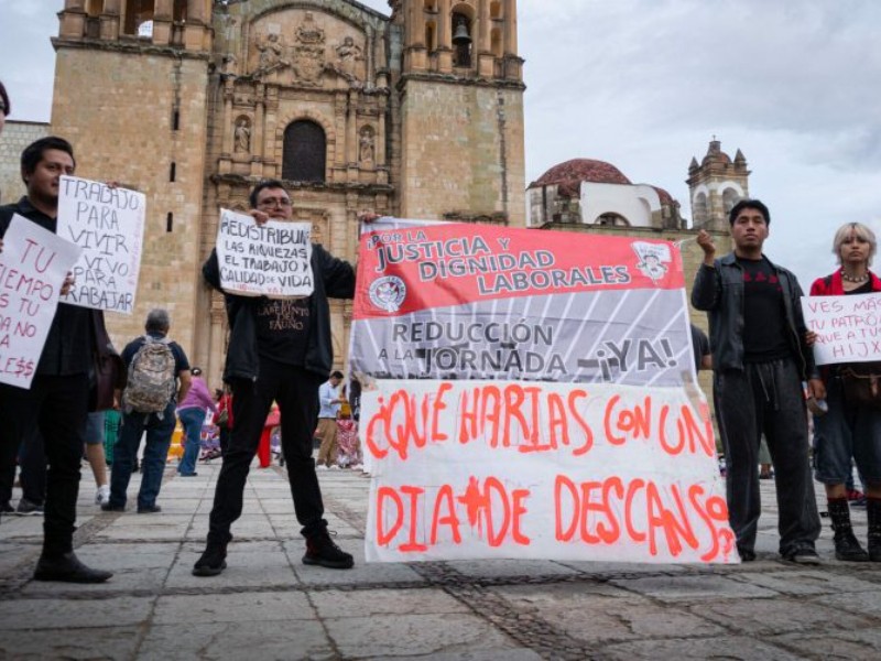 Jóvenes oaxaqueños se suman a la lucha por las 40 horas