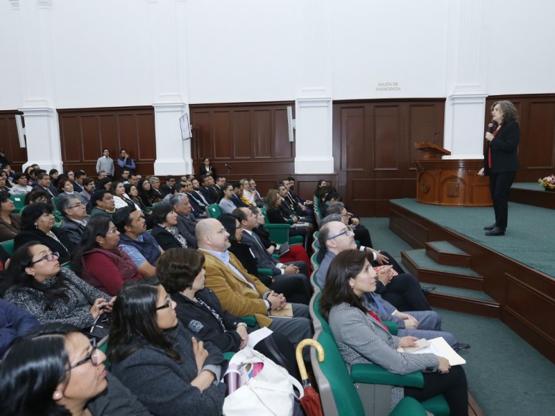 Juana María Sancho Gil dictó conferencia en UAEM