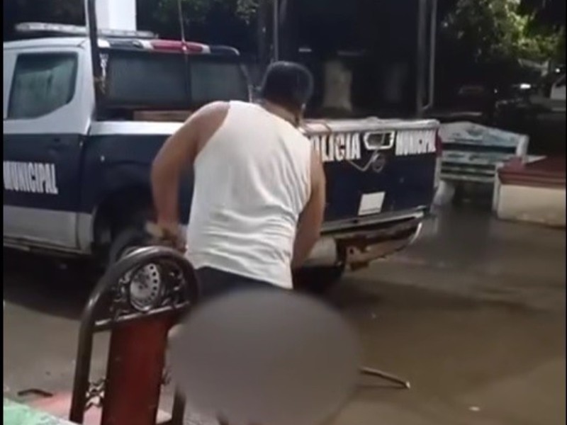 Juchitán investiga presunto caso de maltrato animal por policía