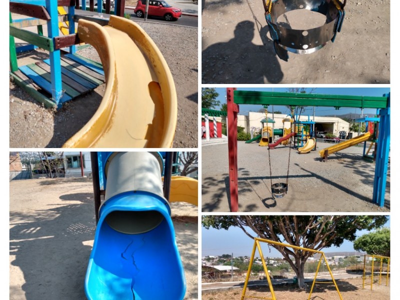 Juegos infantiles en parques un peligro para niños