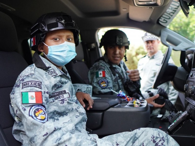 Julio César cumple sueño como Guardia Nacional por un día