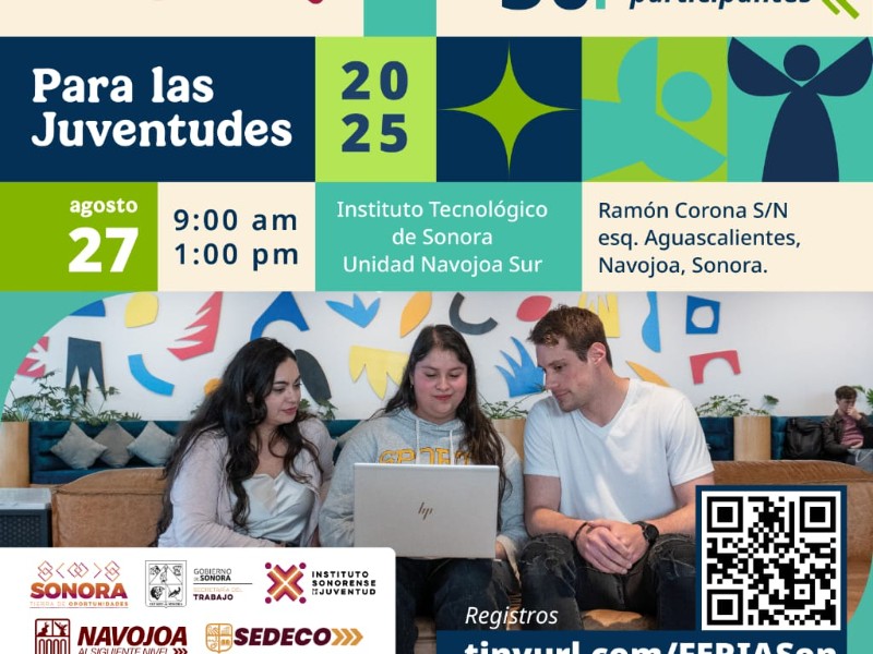 Juventudes tendrán feria de empleo 2025 en Navojoa