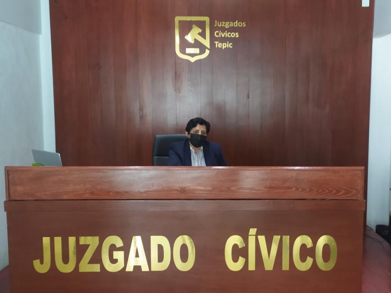 Juzgados reciben infractores que se niegan a usar cubrebocas