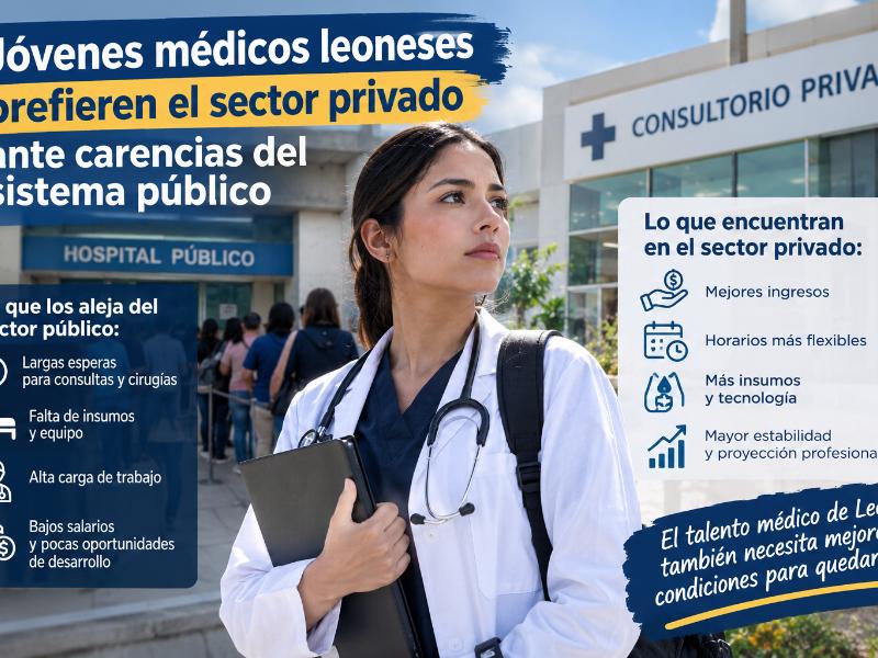 Jóvenes médicos leoneses prefieren el sector privado ante carencias del sistema público