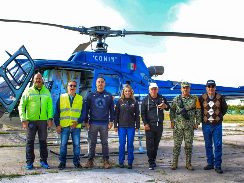 Kuri y Sheinbaum coordinan rescate aéreo para comunidades aisladas en Sierra Gorda