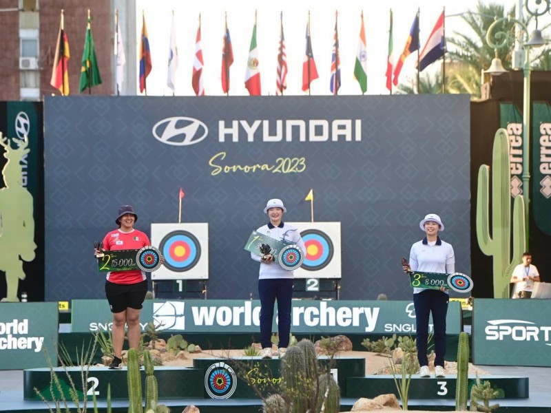 La arquera Alejandra Valencia logra plata en Copa Mundial