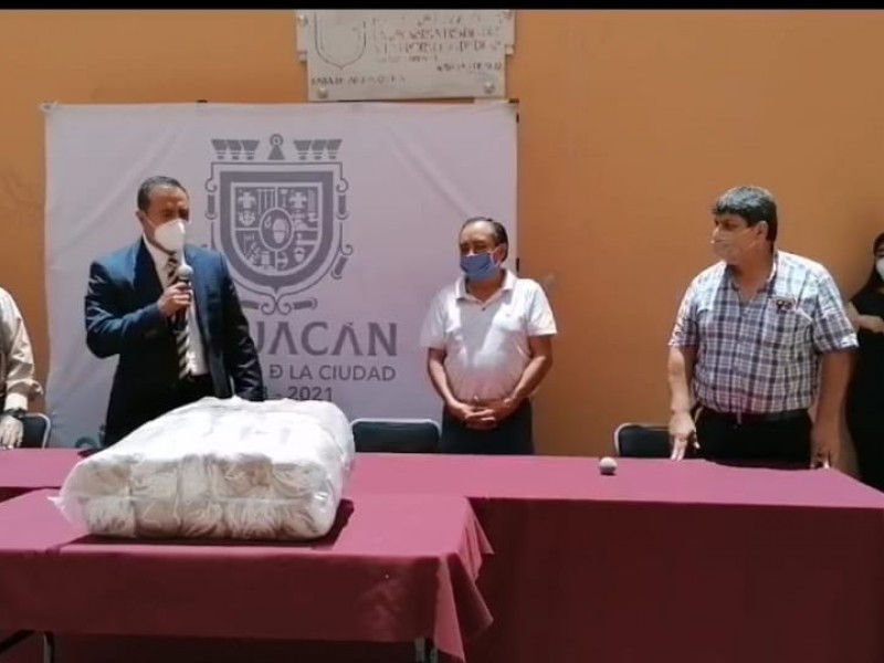 La CANAIVE dona 20 mil cubrebocas a Tehuacán