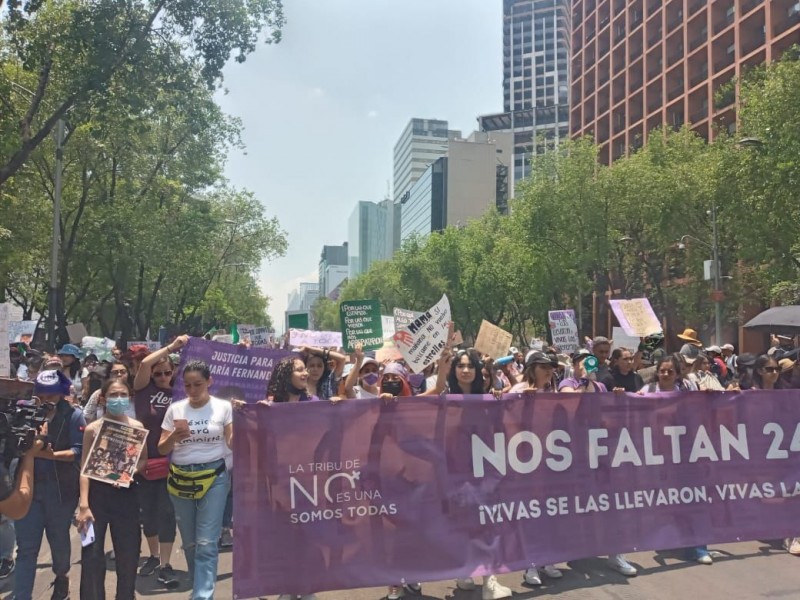 La CDMX se pinta de morado por Debanhi Escobar