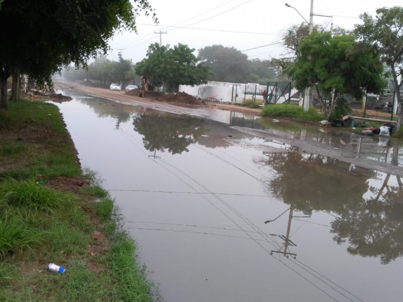 Colonia Deportiva vive entre aguas negras