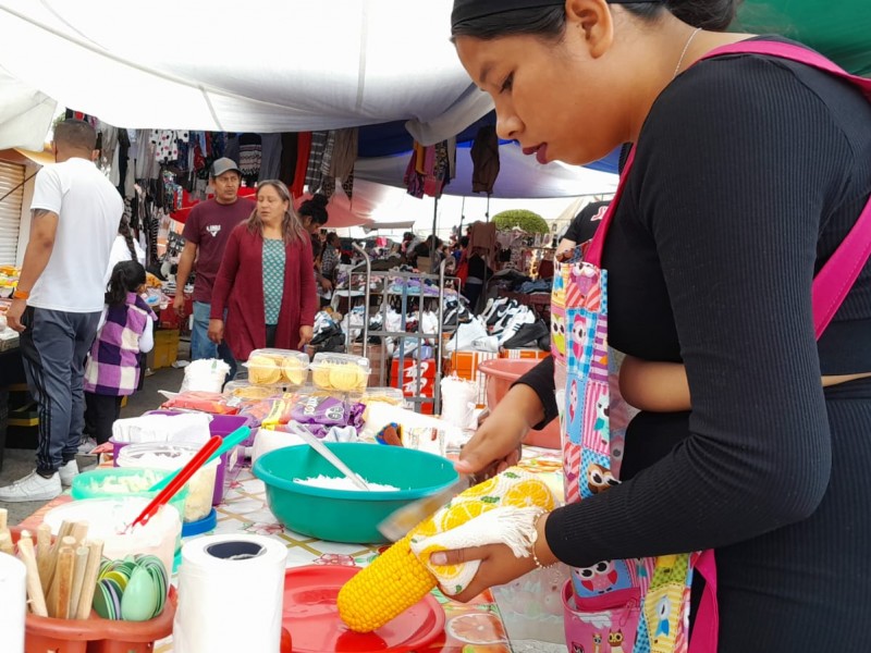 Entrada del invierno, incrementa ventas del elote preparado