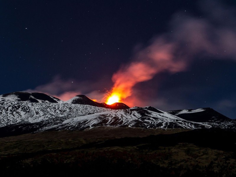 La historia detrás del volcán Etna