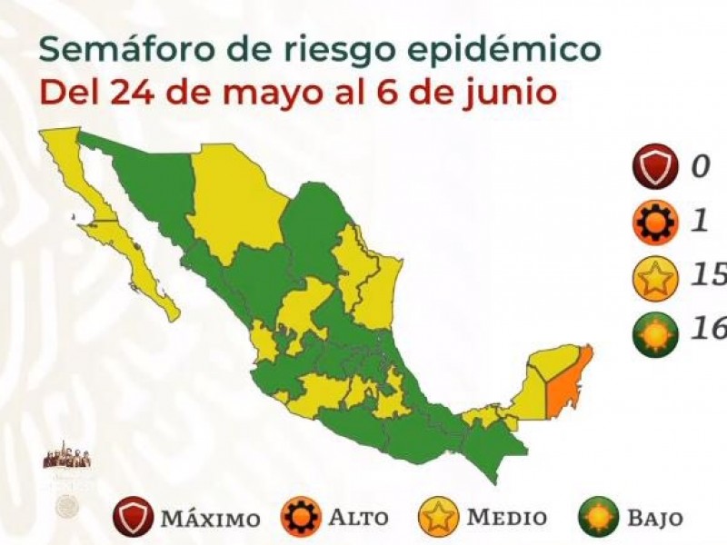 La mitad del país, en bajo riesgo por COVID-19