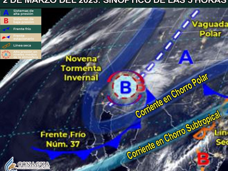 Novena tormenta Invernal traerà bajas temperaturas