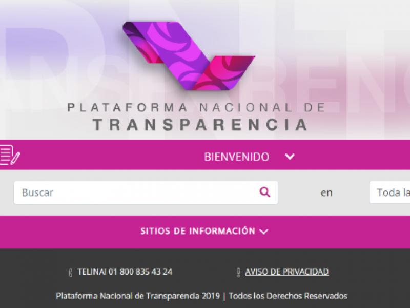 Plataforma Nacional de Transparencia contará con buscador más ágil