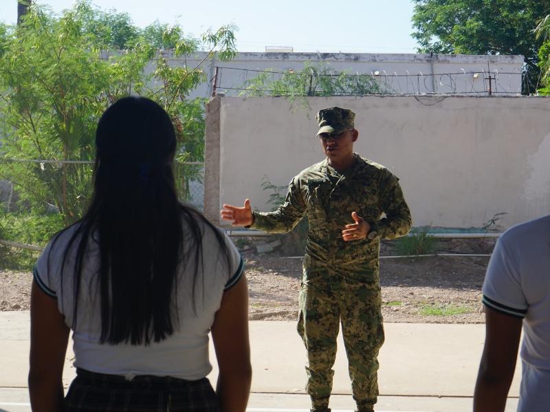 La Segunda Región Naval imparte adiestramiento a estudiantes Guaymenses