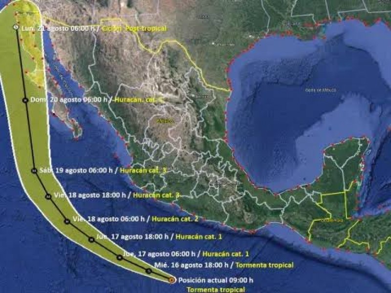 La tormenta tropical Hilary se forma en el Pacífico mexicano