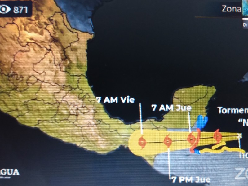 La Tormenta Tropical Nana tocará Chiapas el viernes