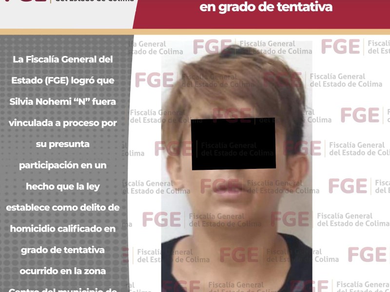 La vinculan a proceso por homicidio en grado de tentativa