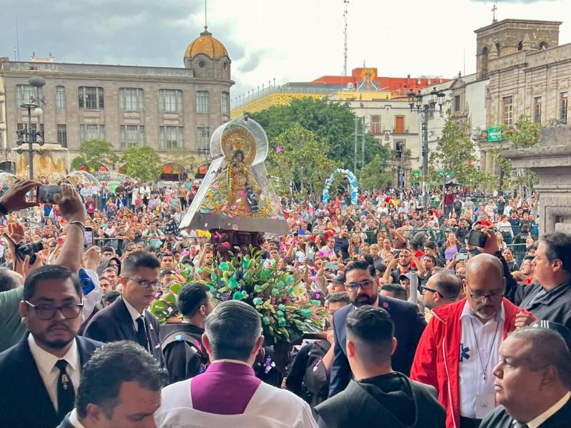 La Virgen de Zapopan llega a la catedral de Guadalajara