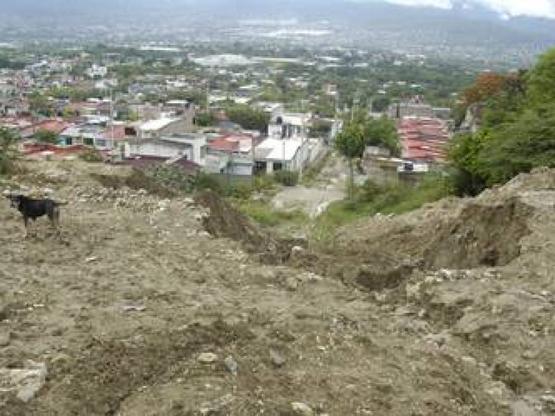 Ladera Sur de TGZ no apta para construcción