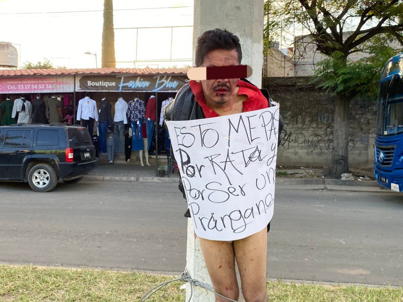 Ladrón fue golpeado por vecinos de Chulavista