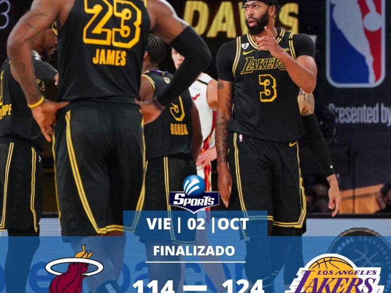 Lakers venció al Heat en el juego 2 de la Final