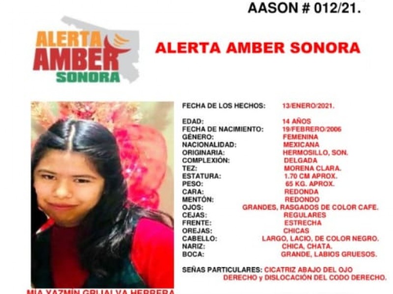 Lanzan Alerta Amber para localizar a Mia Jazmín