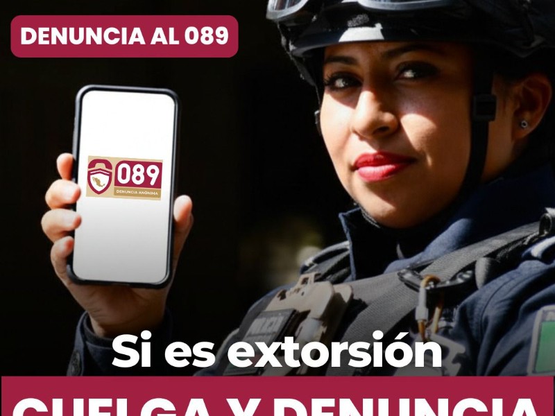Lanzan campaña “Cuélgale a la extorsión” e invitan a denunciar al 089