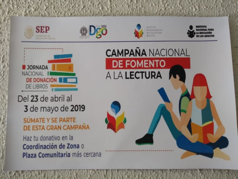 Lanzan campaña para fomentar la lectura en Durango