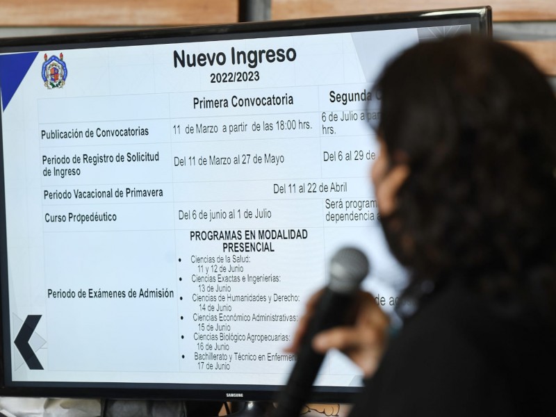 Lanzan convocatoria de nuevo ingreso a la UMSNH