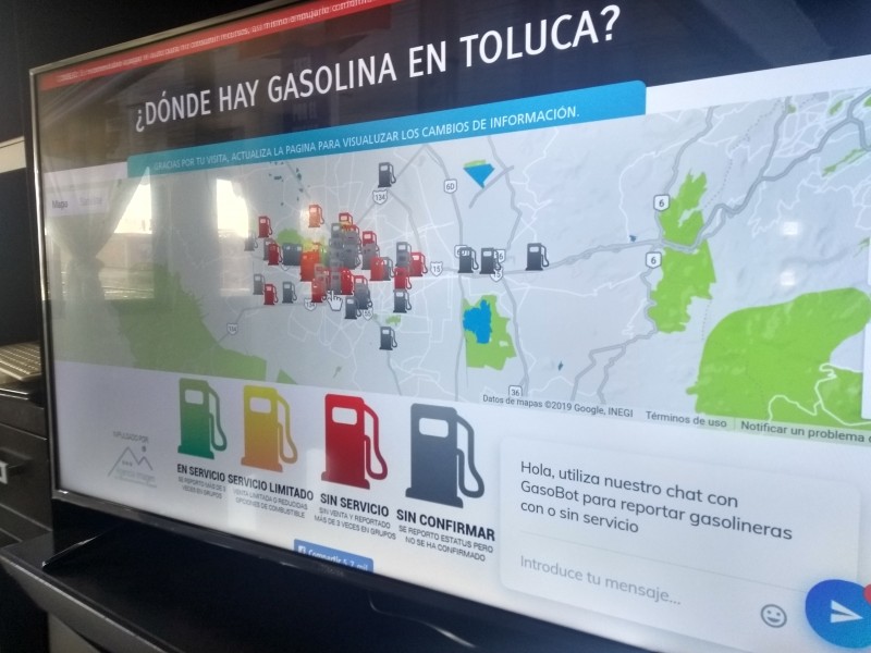 Lanzan plataforma para localizar gasolineras activas