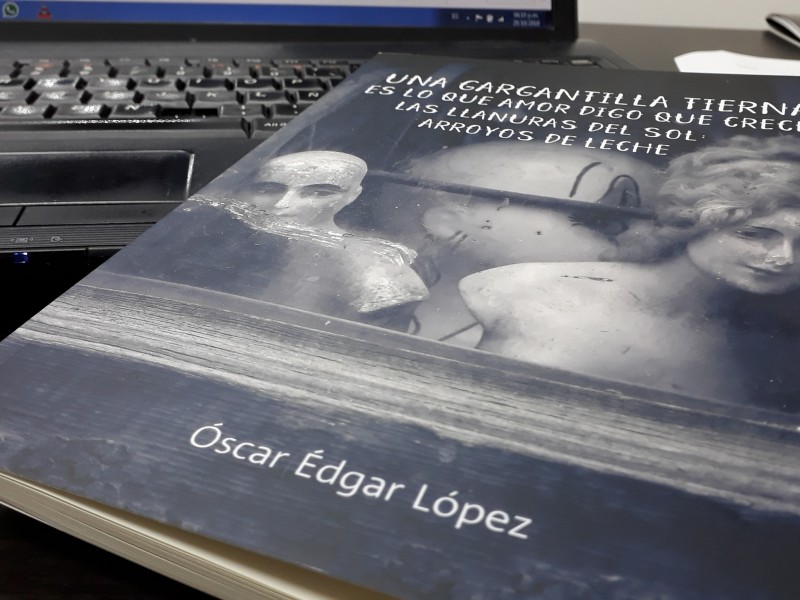 Lectura intensa en libro de Óscar Édgar López