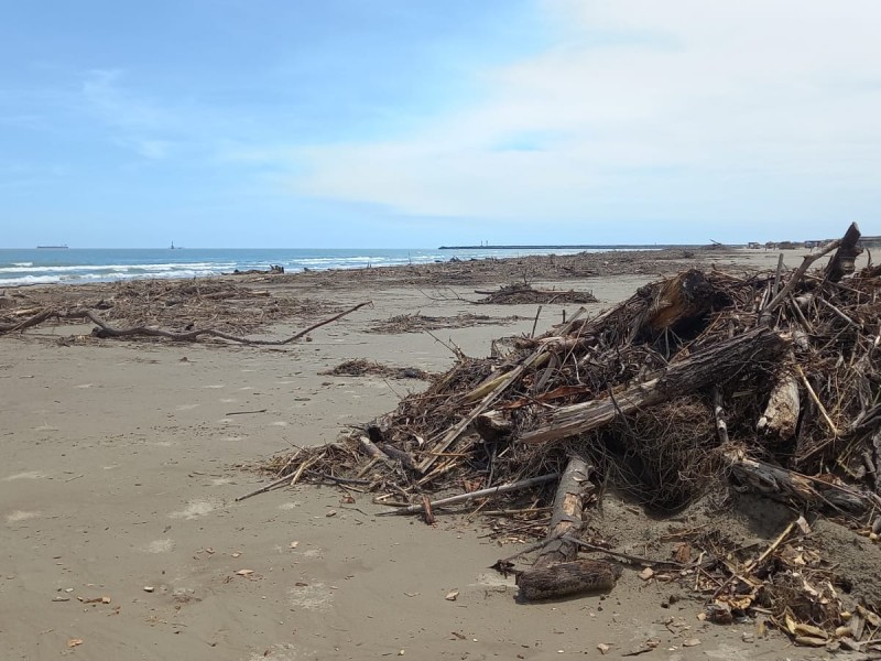 Lenta recuperación de la zona de playa en Tuxpan