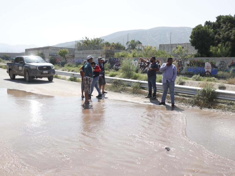 Lerdo reporta falla en conducción de agua; Gómez Palacio espera reparación