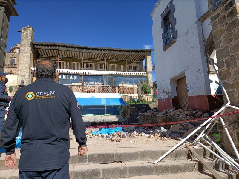 Lesionadas dos personas más, tras colapso de vivienda en Tlalpujahua