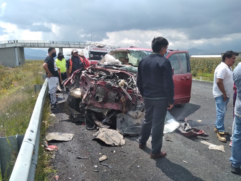 Lesionados dejó carambola en la Lerma-Tres Marías