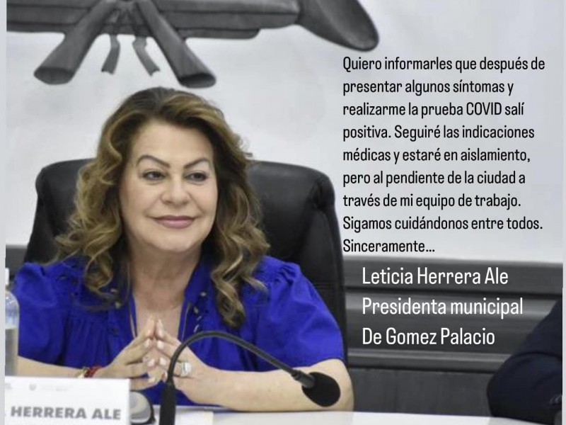 Leticia Herrera se aislará tras dar positivo a Covid-19