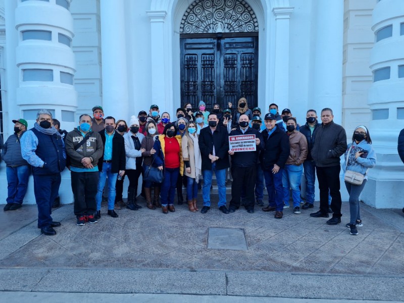 Levantan plantón trabajadores del Cecytes