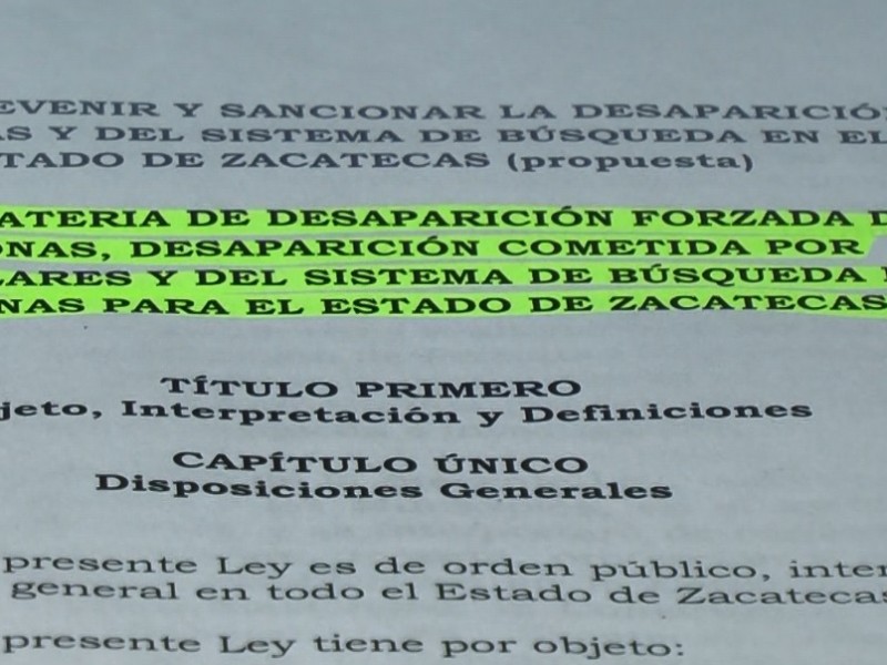 Ley de Desaparecidos podría aprobarse la próxima semana