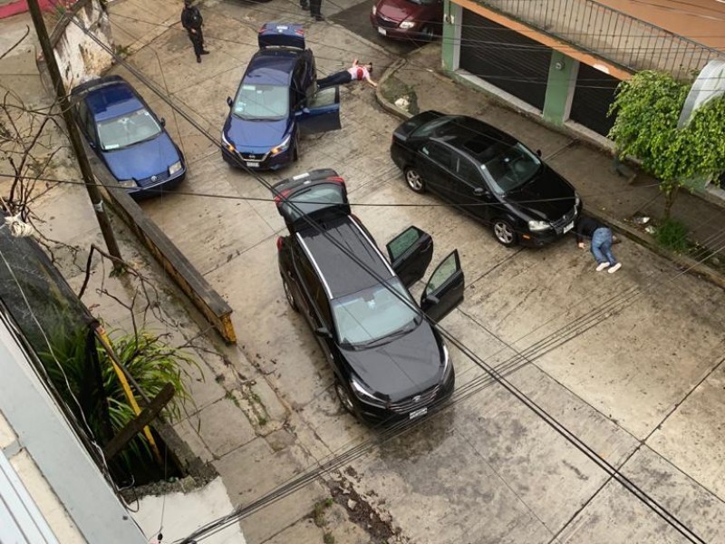 Balacera en Xalapa deja a 5 presuntos delincuentes abatidos