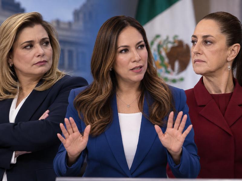 Libia Dennise evita confrontación con Sheinbaum y Maru Campos; llama al respeto
