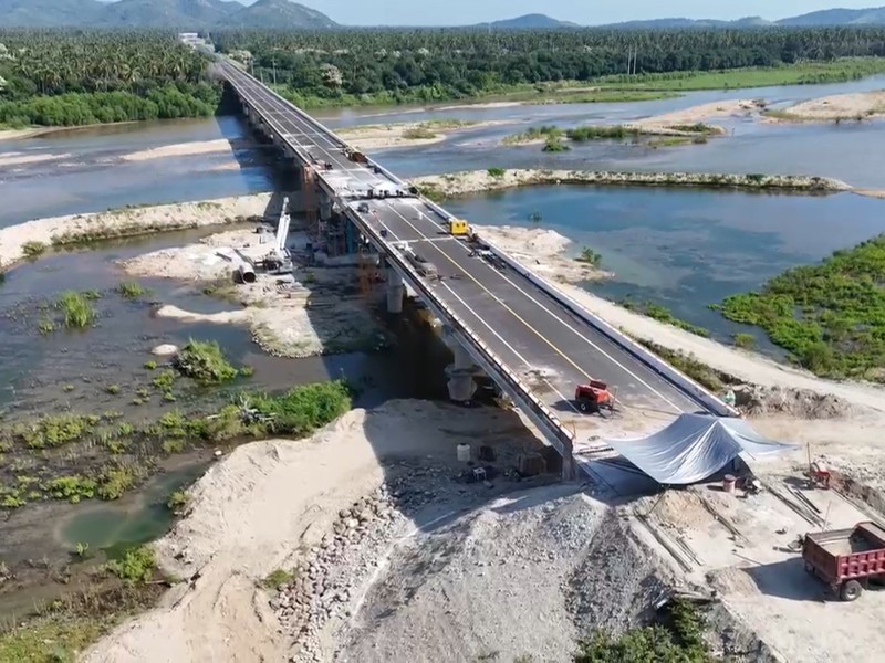 Libramiento de Tecpan al 90% de rehabilitación; abriría en cualquier momento