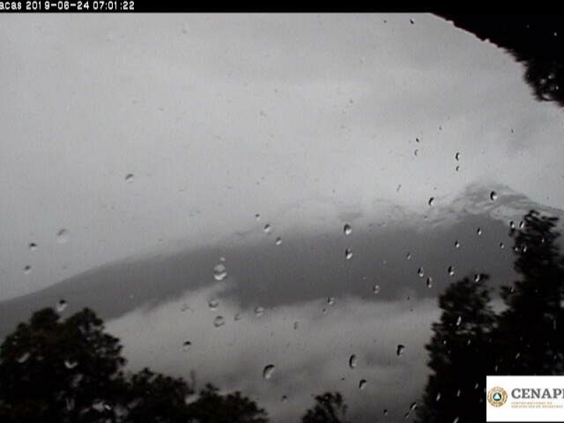 Ligera actividad, registra el volcán Popocatépetl
